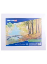 Холст на картоне 45*55см грунтованный, 100% хлопок, мелкое зерно, BRAUBERG ART CLASSIC