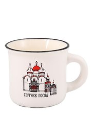 Кружка Сергиев Посад белая (фарфор) (75мл) (065-9-M-31-W)