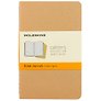 Записная книжка «Cahier Journal Pocket» А6, 32 листа в линейку, бежевая, 3 штуки, Moleskine