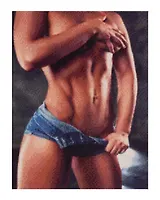 Алмазная мозаика (классическая), с подрамником, с полным заполнением "Тело девушки", 30 х 40 см