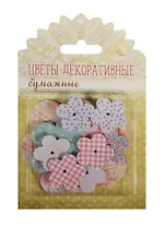 Набор декор. цветов бум. Хобби моя жизнь (1217010) (30шт.) (6х6см/4,5х4,5см/2,5х2,5см) (Арт Узор) (3+) (блистер)