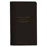 Блокнот 130*210 48л лин. "Flora", черный, карт.обл., скрепка, микротекстурирование, ламинация, тиснение золотой фольгой