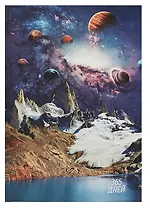 Ежедневник недат. А5 192л "Новая планета" 7БЦ, ламинация soft touch, выб.высокий лак,офсет