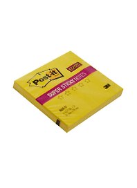 Блок бумаги 76*76 самоклеящийся Post-it 90л, неоновый желтый, 3М