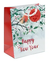 Пакет А5 23*18*10 "Снегирь. Happy New Year" НГ, бум.мат.ламинат