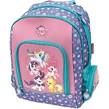 Рюкзак школьный "My little pony" 35*27*16см, 2 отд.на молнии, уплотн.лямки, ортопед.спинка, Proff
