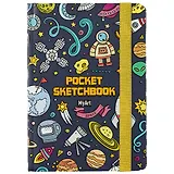 Скетчбук А6 48л "Pocket Скетчбук. Космос" белый офсет, тв.обложка