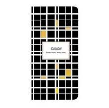 Тетрадь дизайнерская ART-BLANC 8,5*16см клетка "Candy" тверд.обл.
