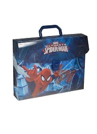 Папка-портфель А4 "Spider-man" замок, 1отд., печать на пластике, Disney