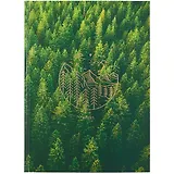 Книга для записей А4 200л кл. "Лесные мотивы" 7БЦ, глянц.ламинация