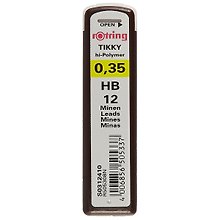 Грифели «Tikky», 12 штук, HB, 0,35 мм, Rotring
