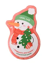 Бомбочка для ванны Снеговик (Клубничный джем) (Ural Lab) (100г) (10528194)