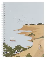 Тетрадь 96л кл. "Soul", море, карт.обл., ламинация, микротекстурирование, тиснение золотой фольгой, спираль