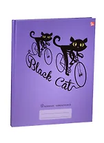 Дневник для ср. и ст.кл. "Коты (графика)" 7БЦ, мат.ламин., выб. лак, Unnika