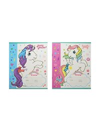 Тетрадь 12л кл. "My Little Pony. Сказочные пони" выб.лак., блестки, мел.картон, ассорти, Unnika