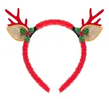 Ободок новогодний Рожки олененка (текстиль) (12-06141-P1)