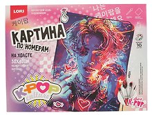 Картина-раскраска по номерам «K-POP. Айдол», 30 х 40 см, холст на подрамнике, Lori