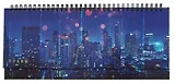 Планинг недат. 56л "Ночной город" настольный, 7БЦ, глянц.лам, евроспираль, офсет