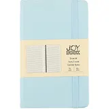 Записная книжка А6 96л лин. "Joy Book. Весеннее небо" иск.кожа, тв.переплет, ляссе, резинка, инд.уп.