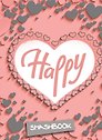 Смэшбук «Happy» с наклейками, 160 страниц, А5