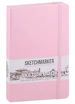 Скетчбук 13*21 80л "Sketchmarker" розовый, 140г/м2, слоновая кость, тв.обл.