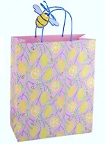 Пакет А4 26*32*12 "Лимонная роща" жен., бум., мат.ламинация