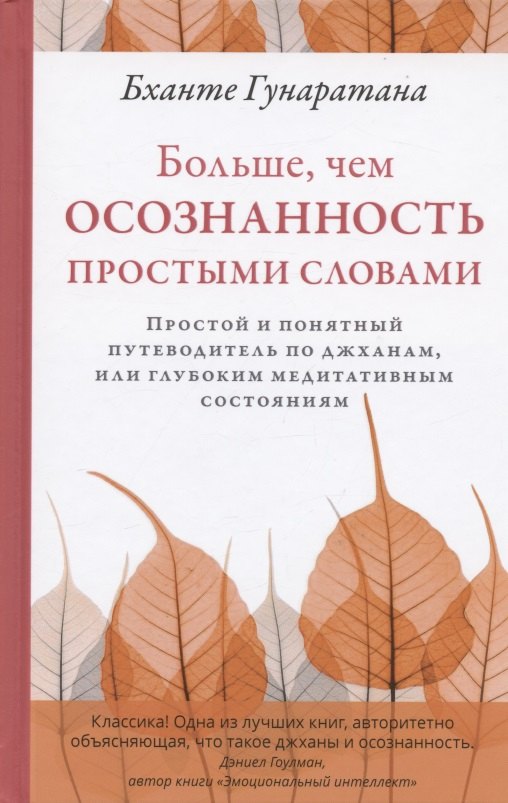 Больше, чем осознанность простыми словами. Простой и понятный путеводитель по джханам, или глубоким медитативным состояниям
Больше, чем осознанность простыми словами. Простой и понятный путеводитель по джханам, или глубоким медитативным состояниям
