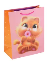 Пакет А4 32*26*12 "Котенок" дет., бум.мат.ламинат