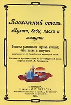 Пасхальный стол. Куличи, бабы, пасхи и мазурки