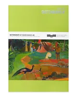 Скетчбук 17,6*25см 16л Sketchmarker&Pushkinskiy MARKER LINE "Гоген" 160г/м2, твердая обложка, цв.лайм, Sketchmarker