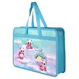 Папка для тетрадей А4 "ПАНДОЧКИ" полипропилен, 34*25*9.5см, молния, дно с расширением, текст.ручки, УФ-печать