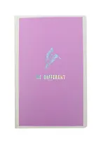 Записная книжка А6 40л "Be different" нелин.блок цвета слон.кость, мат.ламинация, 3 скрепки, In Folio