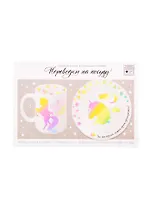 Переводки на посуду (холодная деколь) Единорожка (4706600) (21х29,7см) (упаковка) (Арт Узор)