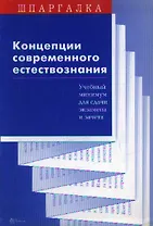 Концепции современного естествозания. Учебный минимум для сдачи экзамена и зачета
