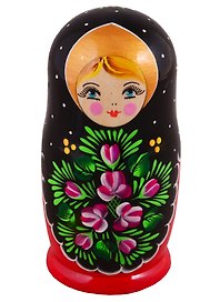 Матрешка 5 в 1 средняя (Цветы, Эскиз 20, Цветочная композиция) (М05140320)