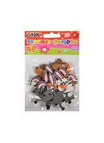 Набор для творчества Arte Nuevo Веселые фигурки Фигурки-наклейки Домашние животные из EVA DT-1017