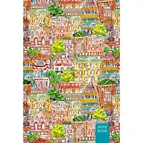 Записная книжка, Эксмо А5- (132*186) 80л. Книги для записей Графика. Красочный город твердая обложка КЗБ58023