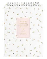 Блокнот А6 100л кл. "April", белый, карт.обл., спираль, микротекстурирование, ламинация