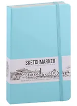 Скетчбук 13*21 80л "Sketchmarker" аквамарин, нелинованн. 140г/м2, слоновая кость, тв.обл.