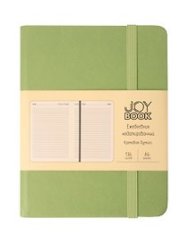 Ежедневник недатированный «Joy Book» А6, чай матча, 136 листов, экокожа, Joy Book