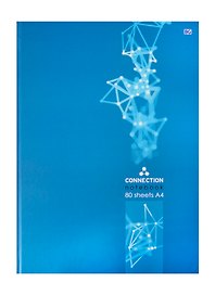 Книга для записей А4 80л кл. "Connection" тв.переплет, мат.ламинация