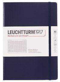 Книга для записей A5 125л кл. "Classic" тв.обл., цвет синий неви, Leuchtturm1917