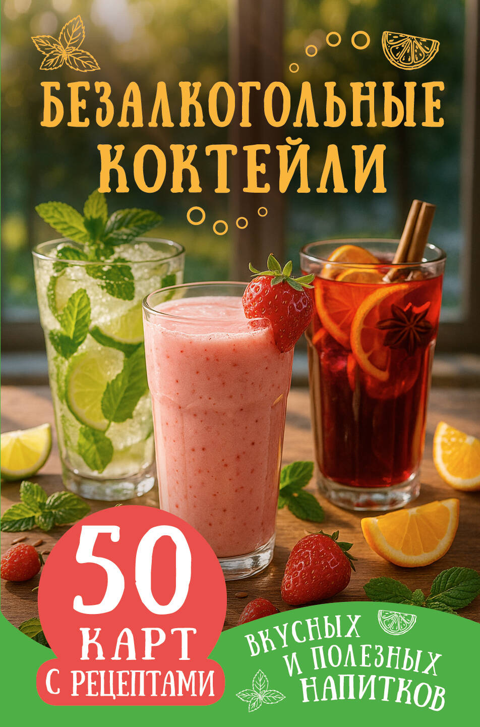 Безалкогольные коктейли. 50 карт с рецептами вкусных и полезных напитков
Безалкогольные коктейли. 50 карт с рецептами вкусных и полезных напитков