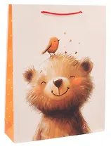 Пакет А3 42,5*33*10 "Улыбчивый мишка" дет., бум.мат.ламинат