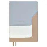 Ежедневник недат. А5 160л "Лайка" серый, кожзам, тв.переплет, обл.поролон, тиснение фольгой, офсет, ляссе