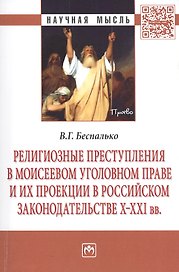 Религиозные преступления в Моисеевом уголовном праве и их проекции в российском законодательстве X-X