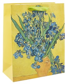 Пакет А4 32*26*12 "Винсент Ван Гог. Ирисы" нейтр., бум.мат.ламинат