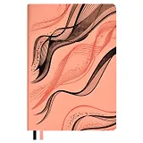 Ежедневник недат. А5 120л "Виннер" персиково-розовый, иск.кожа, мягкий переплет, блинт.тиснение, шелкография, офсет, ляссе