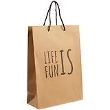 Пакет А4 "Life is fun" крафт, нейтр.