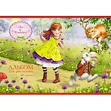 Альбом для рисования 40л А4 "Алиса в стране чудес" мел.картон, мат.лам, выб.лак, Unnika